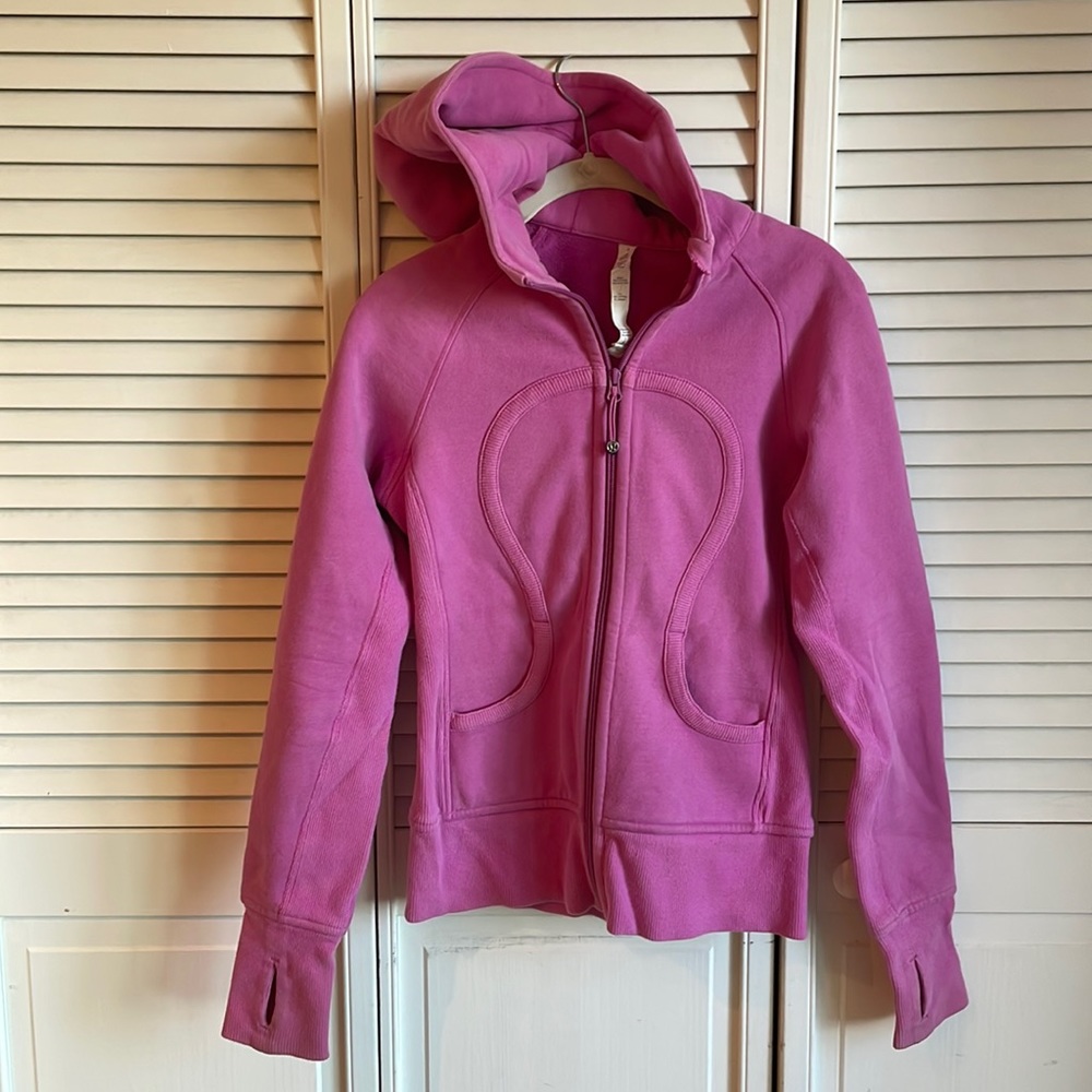 Pink lululemon scuba hoodie